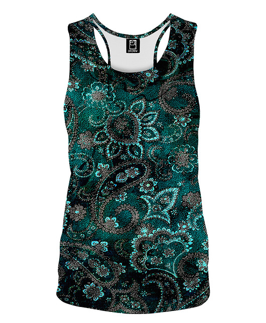 topy damskie DR.CROW Bokserka Damska Green Texture