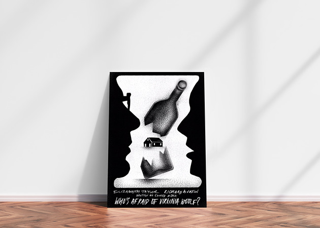 grafiki i ilustracje Who's afraid of Virginia Woolf? x gigposter