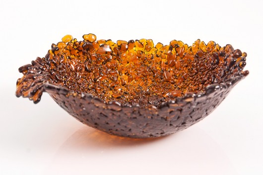 Miseczka z drobinek szkła o wymirach 12x10 cm Fusing Glass