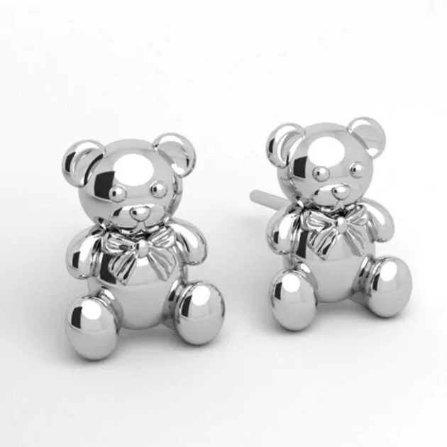 kolczyki srebrne Kolczyki TEDDIES  -srebro 925
