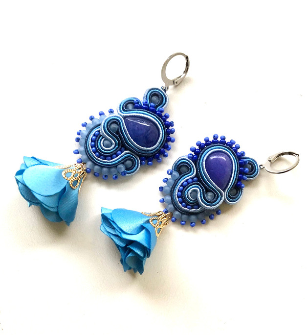 kolczyki soutache Sutaszowe kolczyki COIMBRA