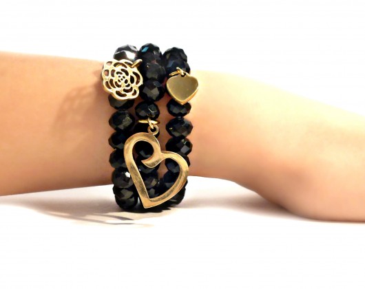 Bransoletki 'Black & Gold' labonita