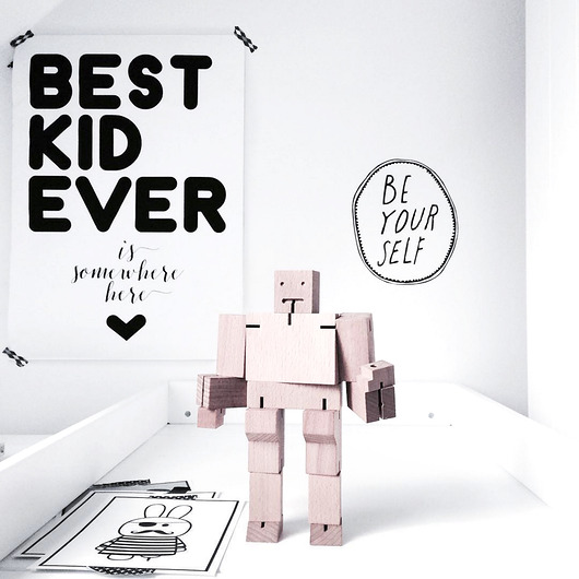 Skandynawski Plakat BEST KID EVER dla dziecka A3 Pan Lis