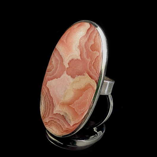 pierścionki srebrne Pierścionek pastelowy rodochrozyt