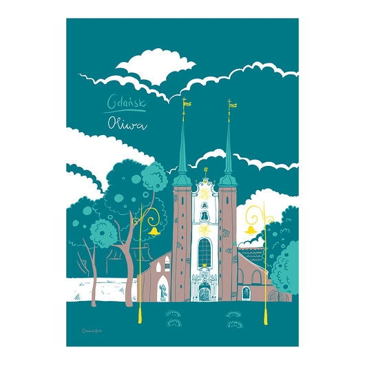plakaty Plakat Gdańsk Katedra Oliwska