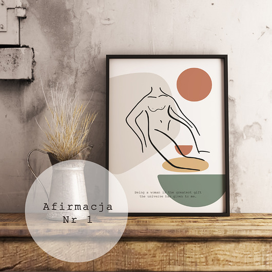 Plakat ''AFIRMACJE '' Terra Kata