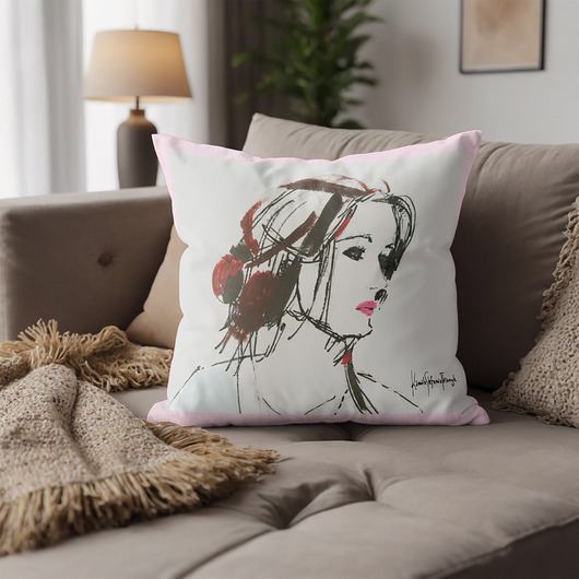 poduszki z grafiką Poduszka dekoracyjna  autorska 40x40 obraz  Kamila Stefania Tkaczyk