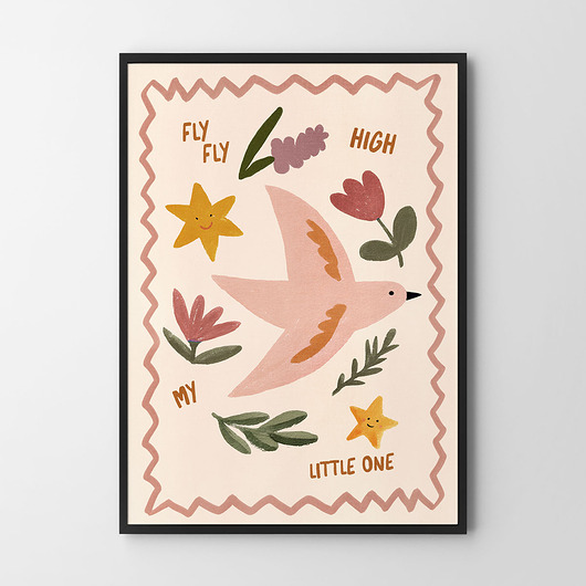 obrazy i plakaty do pokoju dziecięcego Plakat Ptaszek - plakat dziecięcy