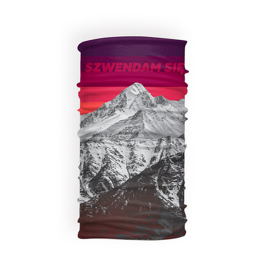 tuby i kominy Turystyczna chusta wielofunkcyjna SAMOTNA GÓRA czarna