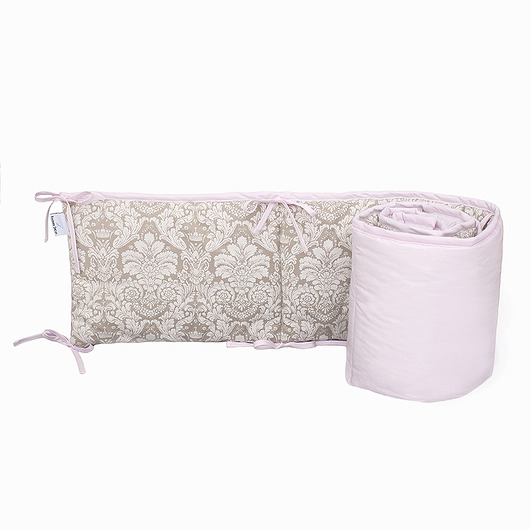 Ochraniacz do łóżeczka beżowy ornament Roomee Decor