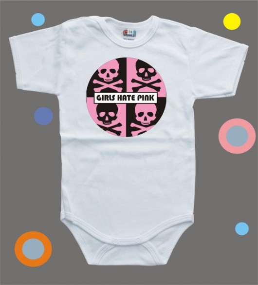 Body niemowlęce: Girls Hate Pink BabyGiftShop