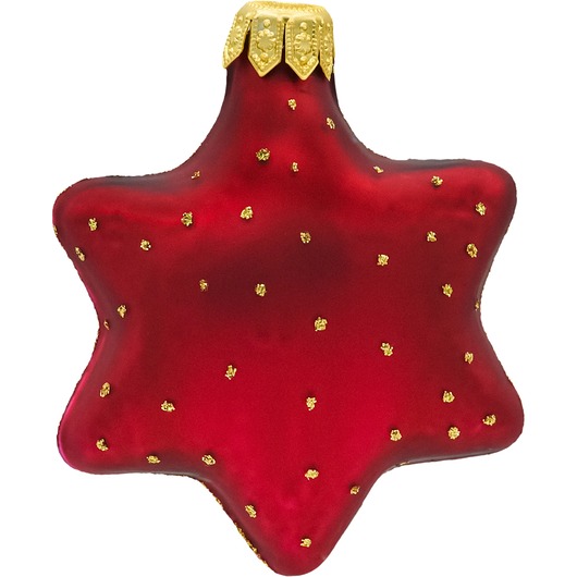 ozdoby choinkowe Bombka choinkowa: Czerwona gwiazdka w złocie