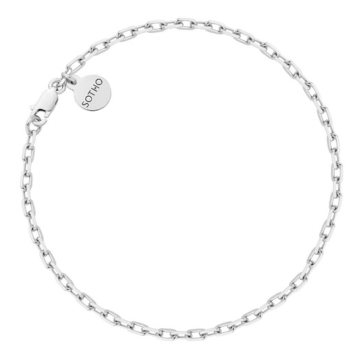 bransoletki srebrne Srebrna masywna bransoletka na nogę