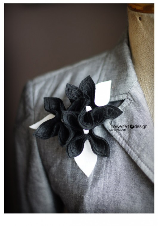 Czarnobiała FlowerFelt Design