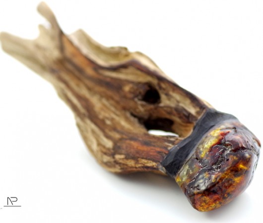 Wood&Amber Broszka Maszyneria