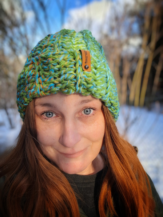 czapki damskie Czapka szydełkowa Gra w Zielone