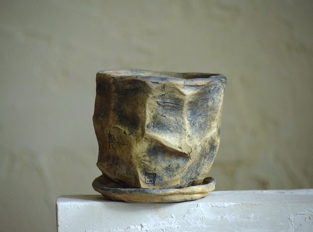 doniczki ŚLADY NATURY IV_doniczka ceramiczna_niebieskości