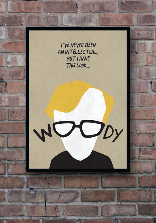 Woody Allen - plakat A4 minimalmill