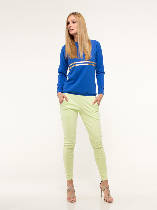 Spodnie pistacjowe YY600309_RAL6038  YULIYA BABICH