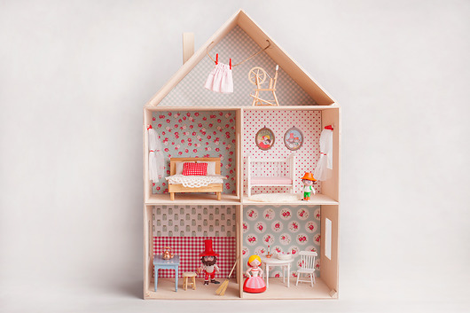 ECO DOMEK dla LALEK handmade POLKA z DREWNA  tralala studio