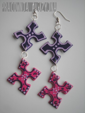 PUZZLAKI ... kolczyki ... Pracownia Aluzyjna