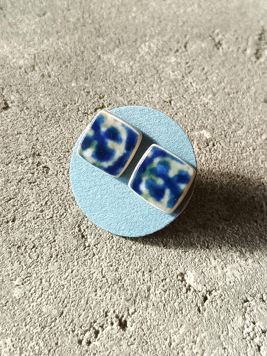 kolczyki ceramiczne Kolczyki ceramiczne Bolesławiec