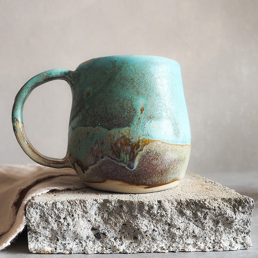 kubki Kubek 450ml turkusowy kolekcja EMERALD