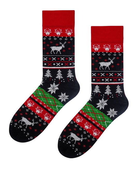 Skarpetki świąteczne męskie  Skandynawskie Popsox