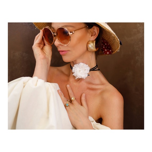 chokery Choker z jedwabiu