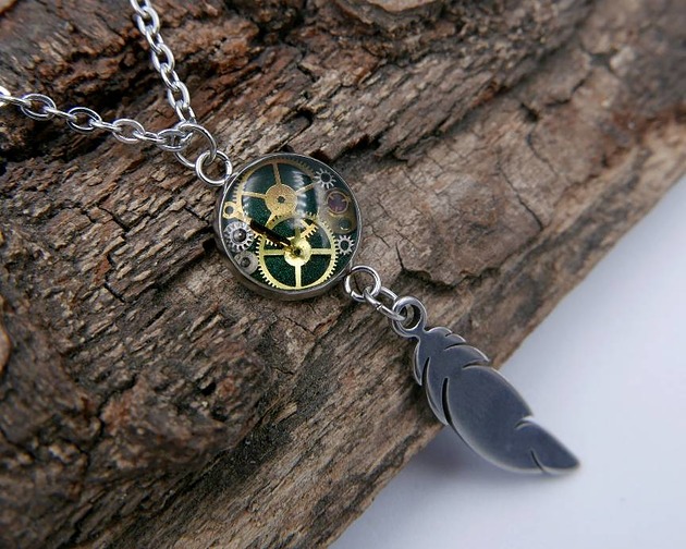 wisiory Mechaniczny naszyjnik 349