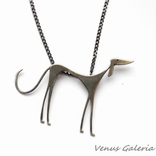 wisiory Zawieszka srebrna - Czarny Chart