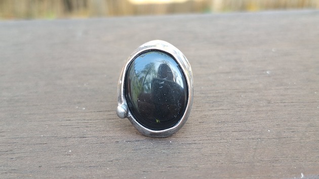 pierścionki - różne Onyks - pierścionek regulowany