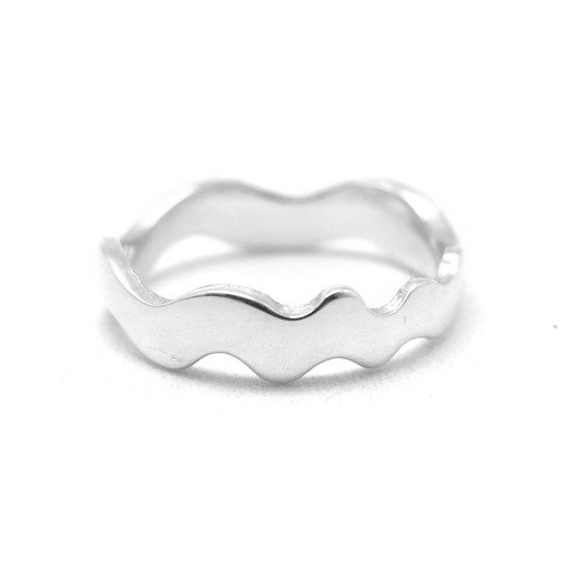 pierścionki srebrne Srebrny pierścionek Fala