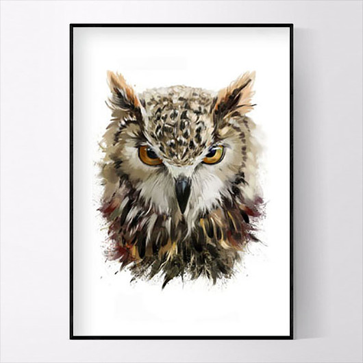 Plakat SOWA  30x40 CM MUKKO