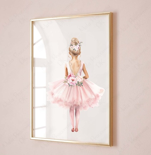 obrazy i plakaty do pokoju dziecięcego Plakat, obrazek  Baletki, balet, Balerina, baletnica nr.18