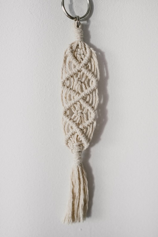 Brelok Makramy - breloczek do kluczy / torby EMPE artstudio