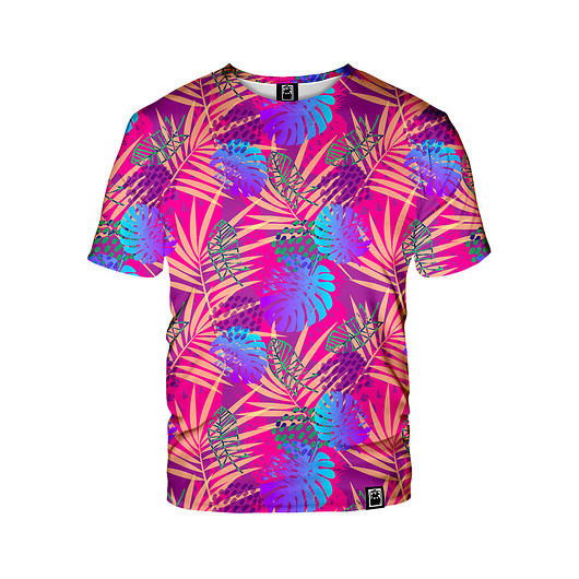 t-shirt damskie Damski T-shirt DR.CROW Palms Pink