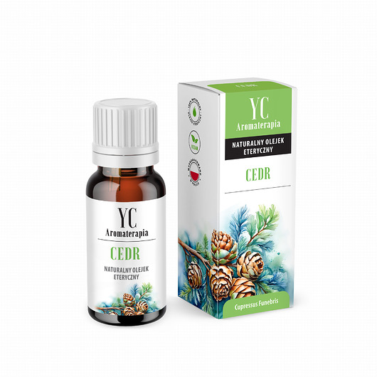 zapachy - inne Naturalny Olejek eteryczny Cedr 10ml- Your Candle Aromatherapy