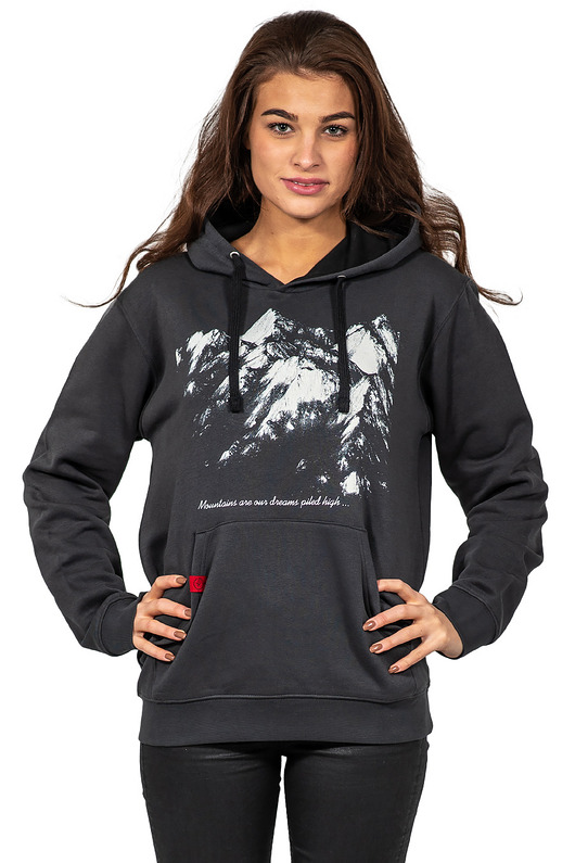 bluza z kapturem damska Bluza kangurka UNDERWORLD unisex Mountains
