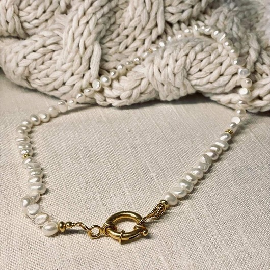 chokery Choker z pereł naturalnych PROTECTION