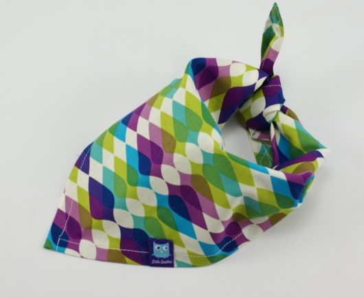Chustka bandana na szyję, głowę FIOLETOWA Little Sophie