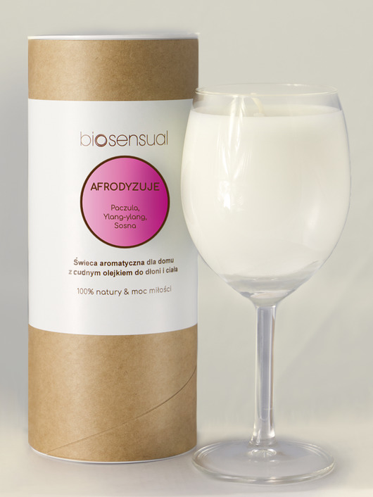 świece zapachowe Świeca do masażu i aromaterapii AFRODYZJUJE 200g KIELICH