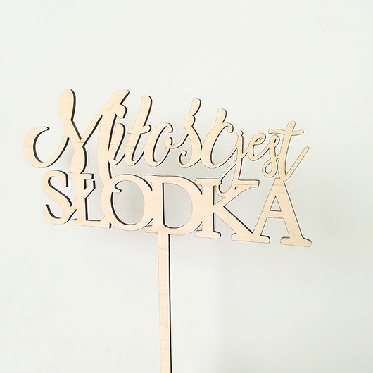Topper miłość jest słodka JJ Studio
