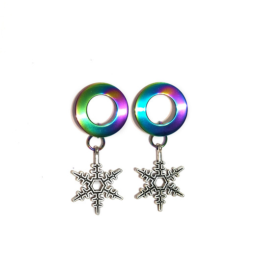 kolczyki - inne Kolekcja Starlight - kolczyki koła, gwiazdki - stal