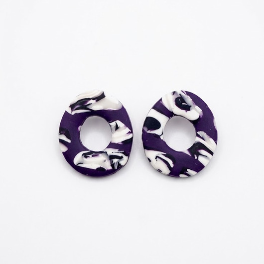 kolczyki z masy plastycznej Kolczyki Tamiza