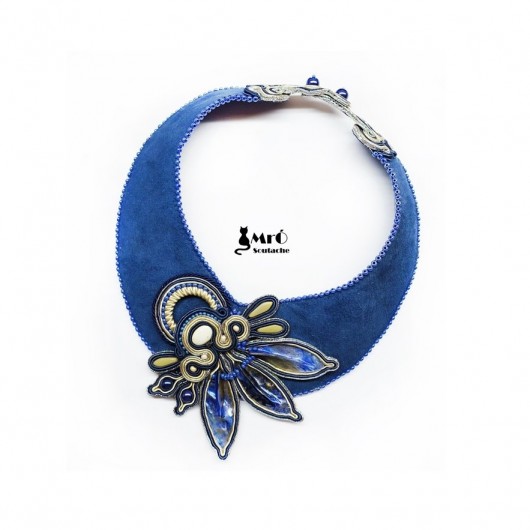 Mindosië- naszyjnik/kolia soutache Mró Soutache