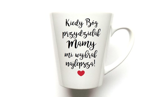 Kubek Latte   KIEDY BÓG PRZYDZIELAŁ MAMY  FarrowDesign