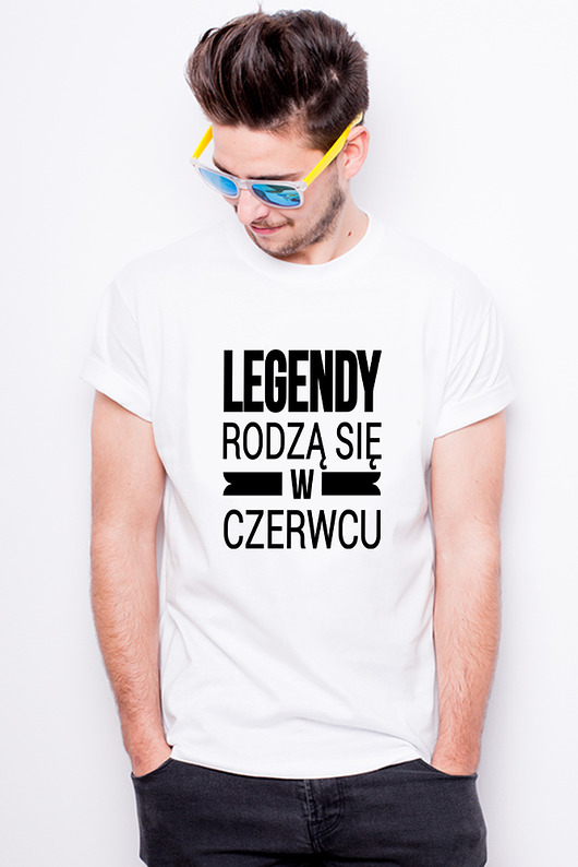 T-shirt męski - legendy rodzą się w czerwcu AllbagAllprints
