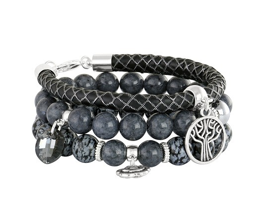 Carbon - black, graphite & silver. Lavoga