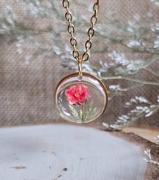 wisiory Łąka kwiatowa Złota zawieszka złoty wisiorek kwiaty